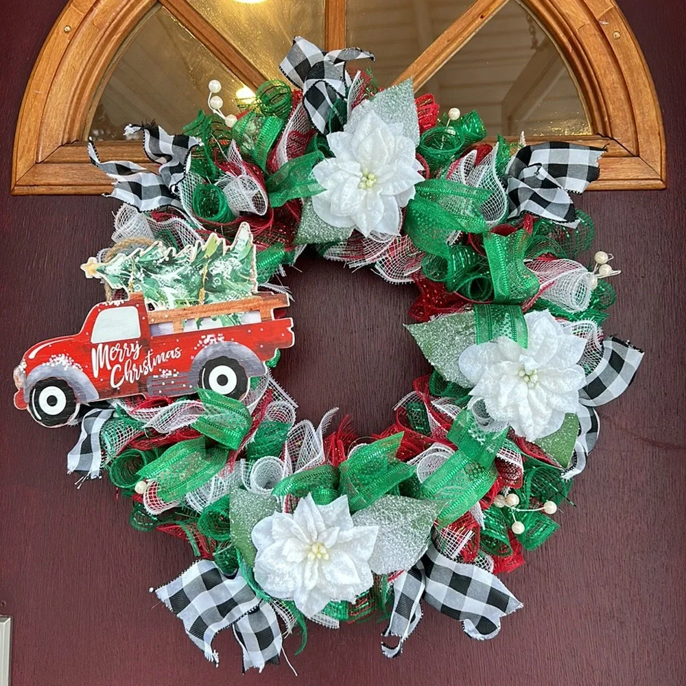 Handcrafted Christmas Holiday Wreath